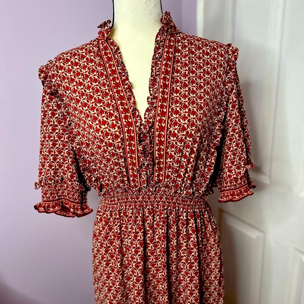 Max Studio XL flirty midi length dress NWT